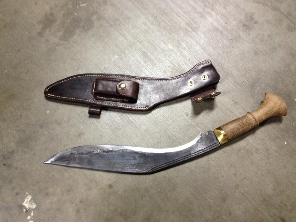 Leather Kukri Sheath build (pic heavy) BushcraftOz The Australian